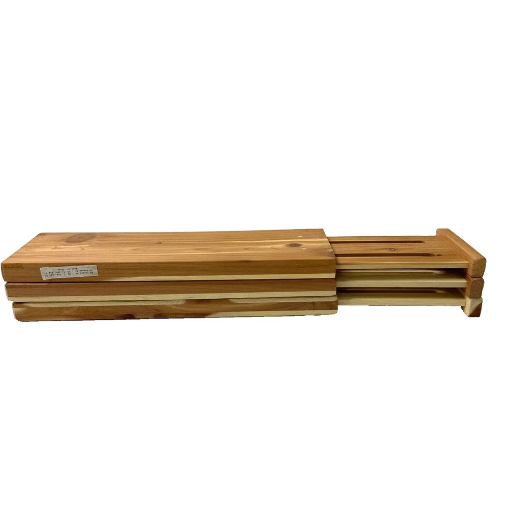 Cedar Expandable Drawer Dresser Divider Set USA Patented Design EUC Pack of 3